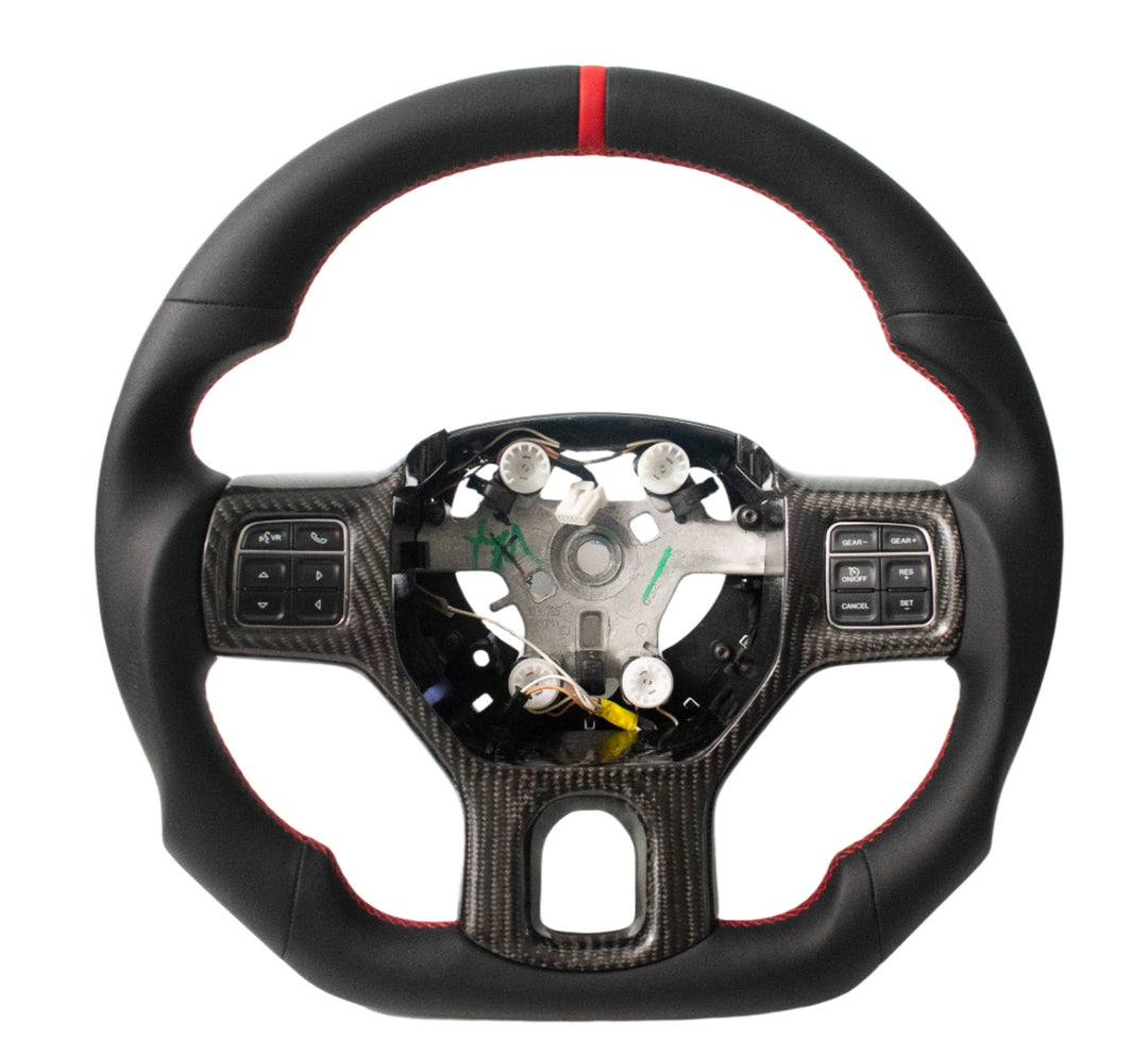 2012-2018 Dodge Ram Custom Carbon Fiber Steering Wheel - AutoLEDTech.com
