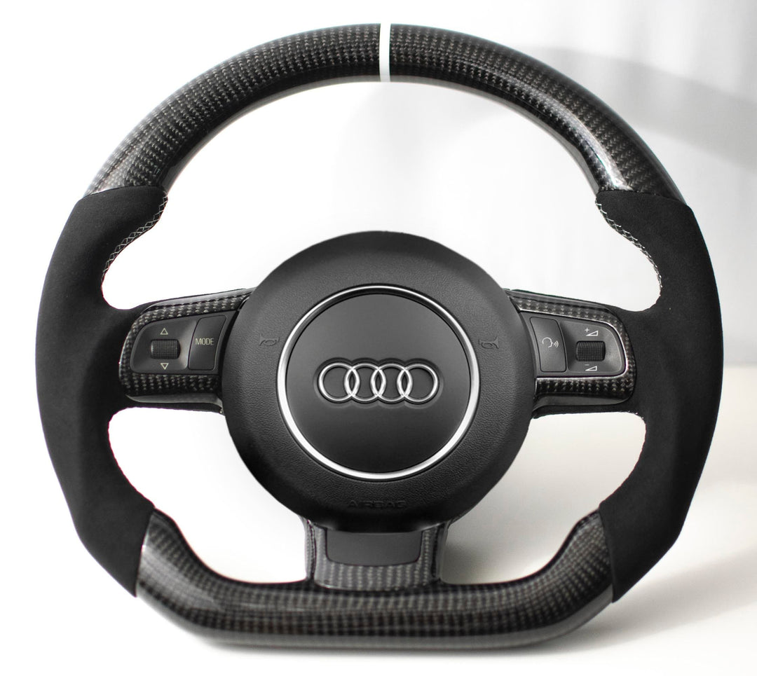 2014-2025 Jaguar F-Type F-Pace Custom Carbon Fiber Steering Wheel - AutoLEDTech.com
