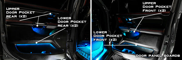 2019-2024 RAM RGB LED Interior Ambient Lighting Conversion Kit - AutoLEDTech.com
