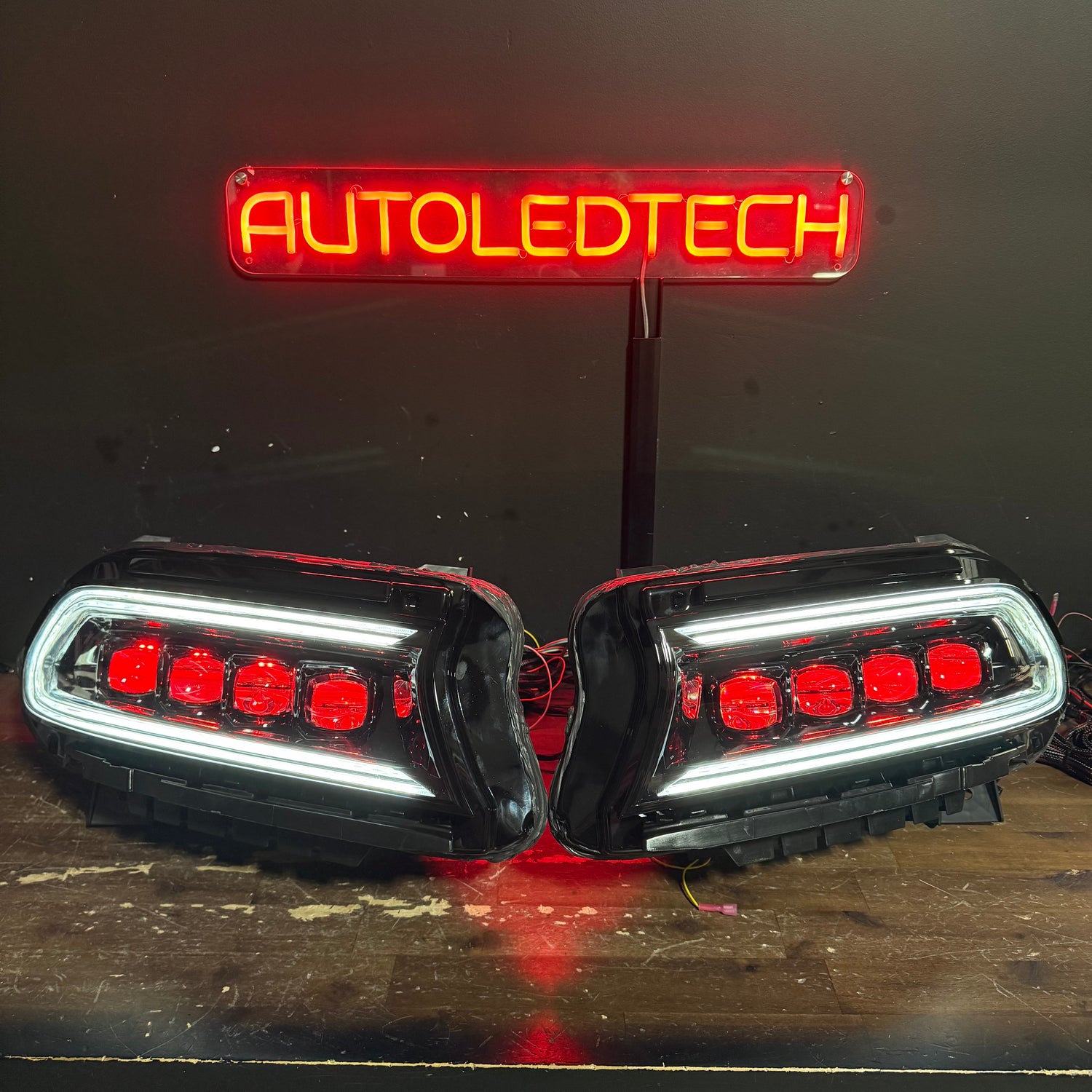 2015-2023 Dodge Charger Alpharex RGBW FLOW SERIES LED DRL Headlights