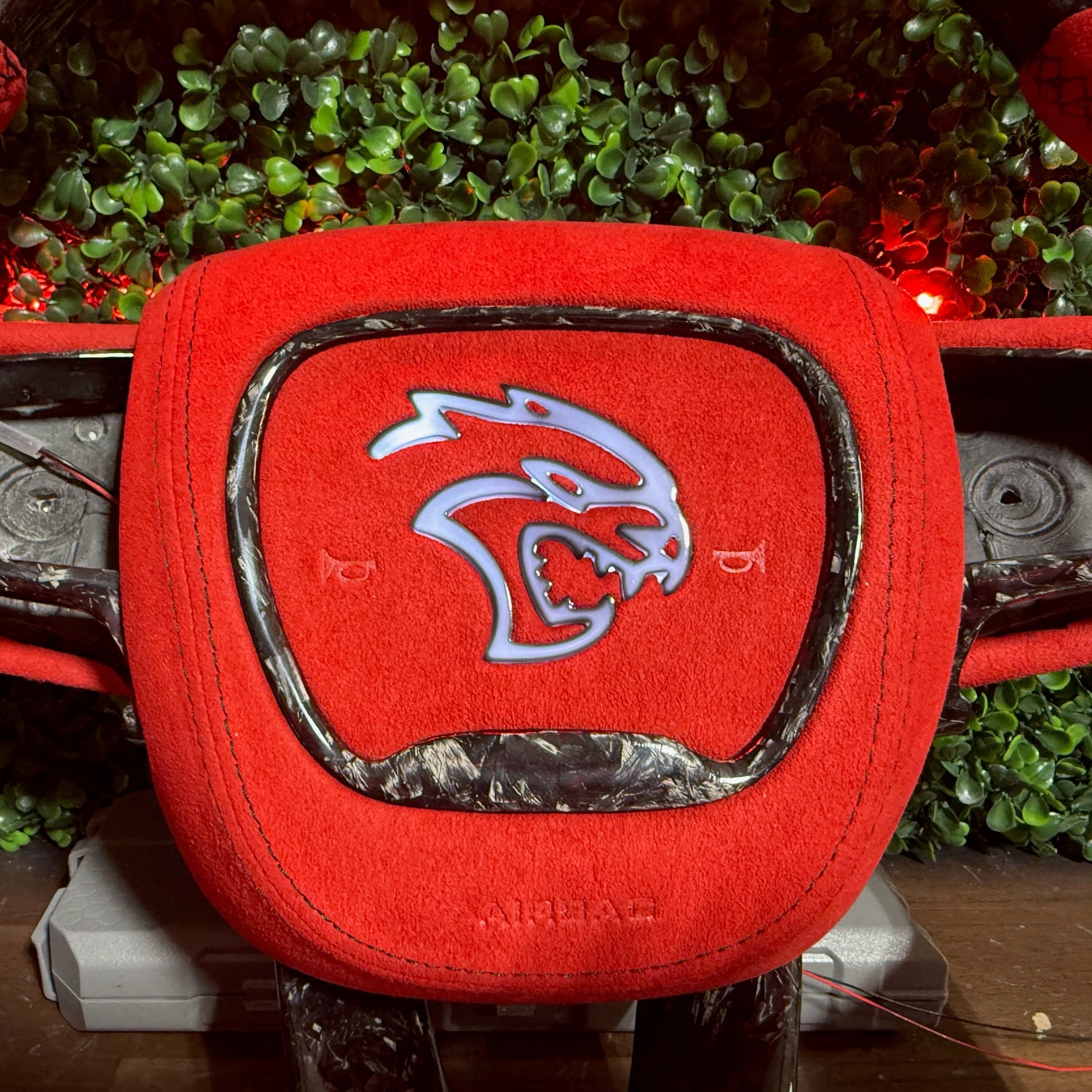 2015-2023 Dodge Charger Challenger Custom Carbon Fiber LED Steering Wheel