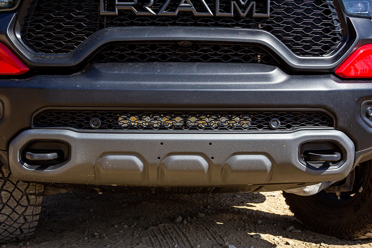 2021-2024 Ram TRX Baja Designs S8/OnX6+ Behind Bumper Light Bar Kit