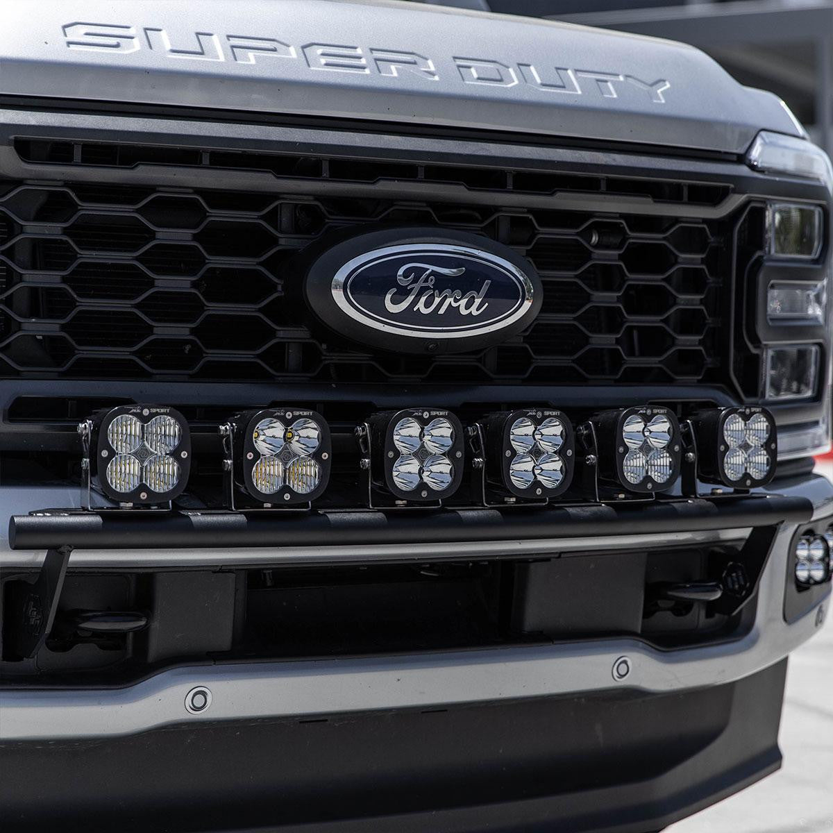 2023-2026+ Ford F250 Super Duty Baja Designs Bull Bar Bumper Light Kit - AutoLEDTech.com