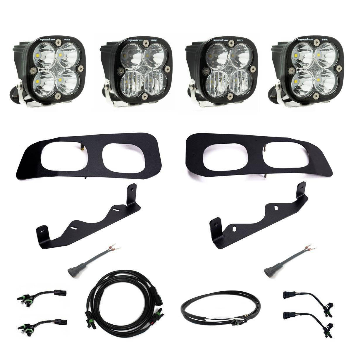 2023-2026+ Ford F250 Super Duty Baja Designs Squadron Dual Fog Pocket Light Kit