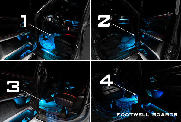 2019-2024 RAM RGB LED Interior Ambient Lighting Conversion Kit - AutoLEDTech.com