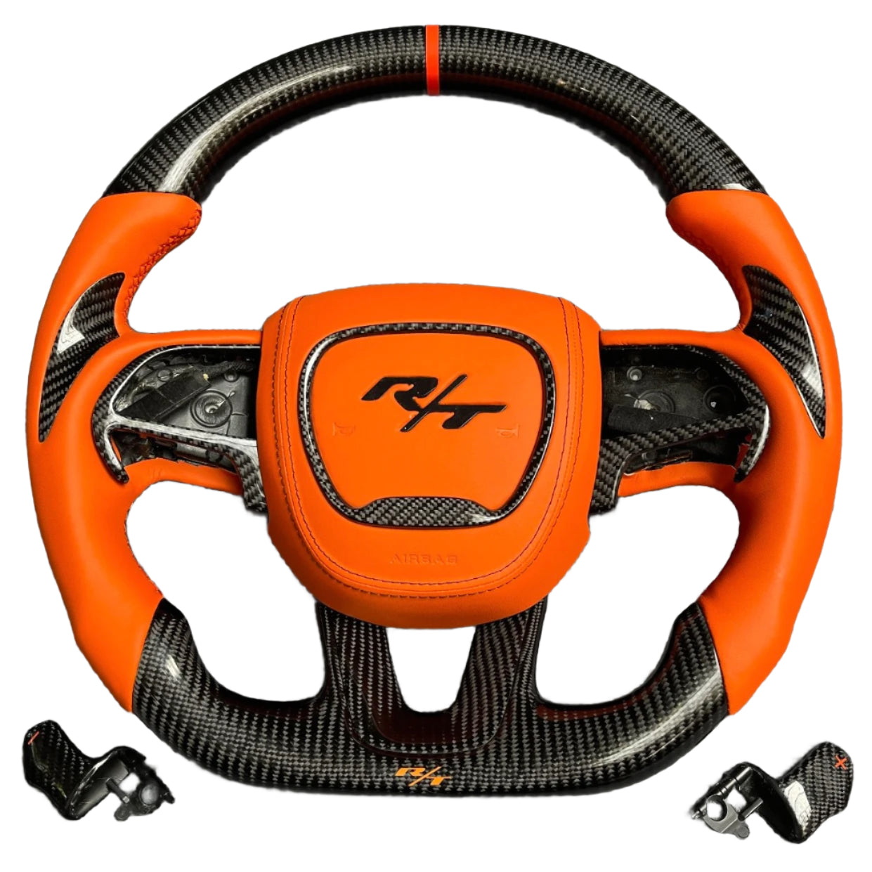 2015-2023 Dodge Charger Challenger Custom Carbon Fiber LED Steering Wheel