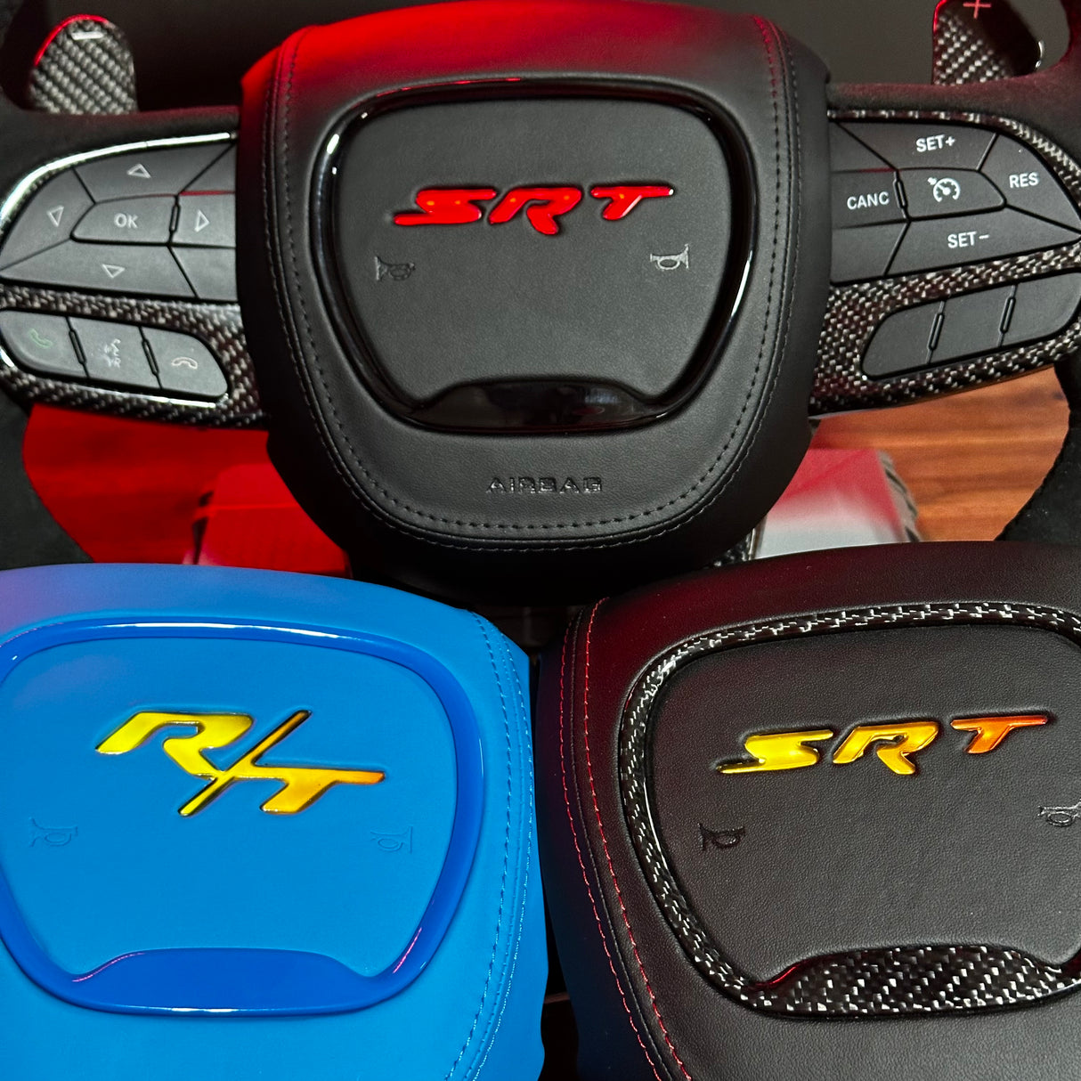 Dodge RT RGB LED Custom Airbag Cover