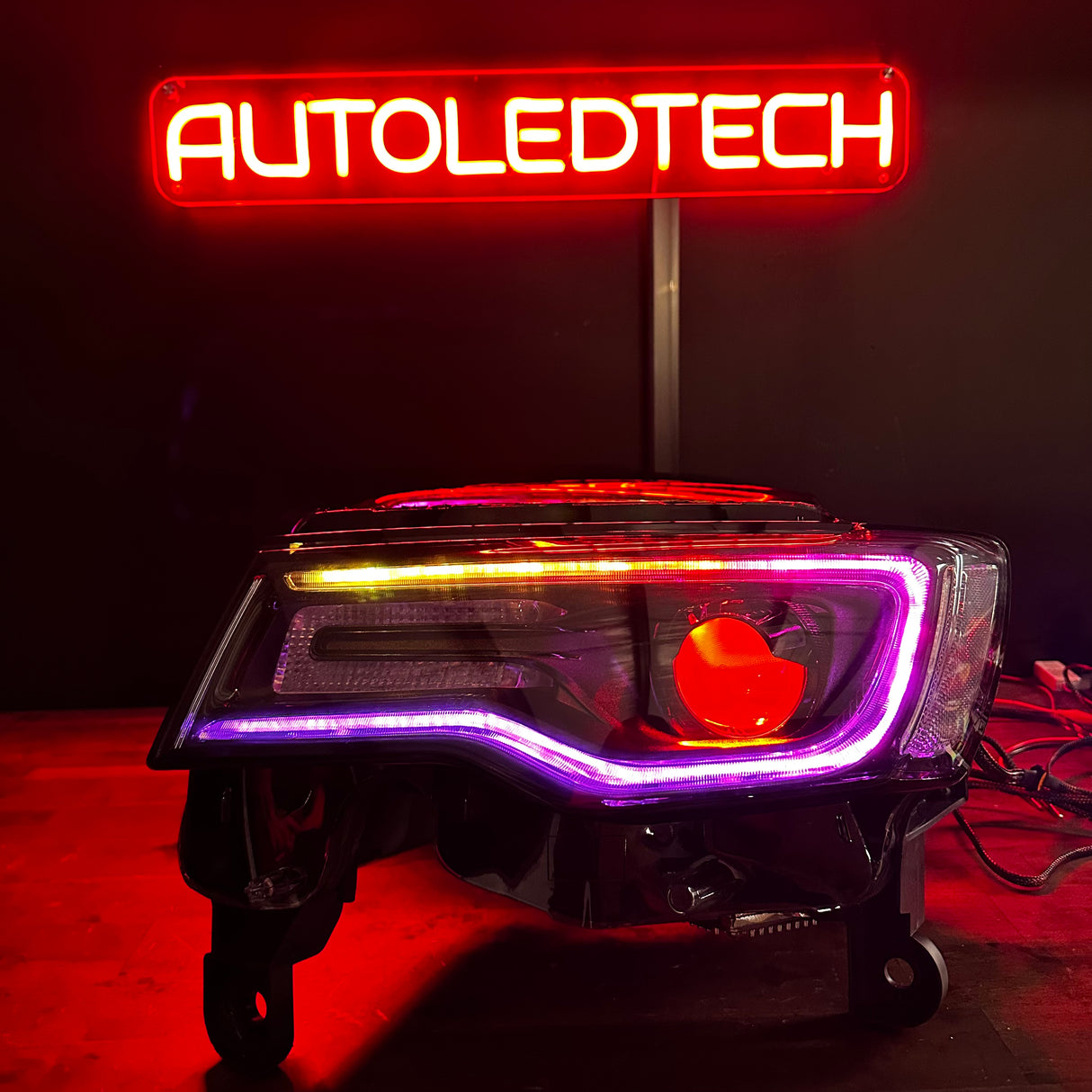 2011-2022 Jeep Grand Cherokee WK2 RGBW Flow Series LED DRL Headlights