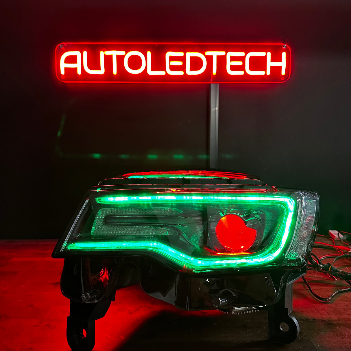 2011-2022 Jeep Grand Cherokee WK2 RGBW Flow Series LED DRL Headlights