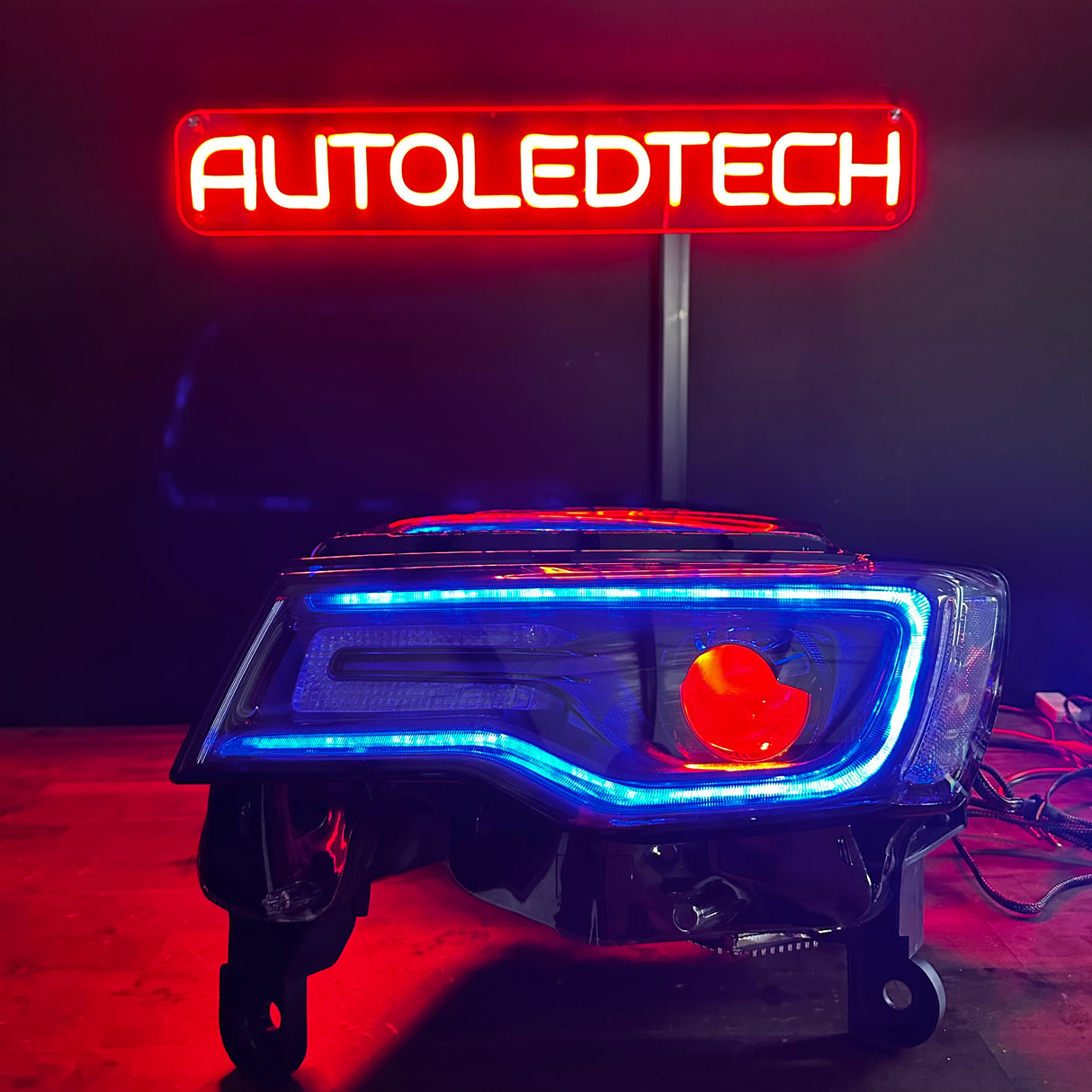 2011-2022 Jeep Grand Cherokee WK2 RGBW Flow Series LED DRL Headlights