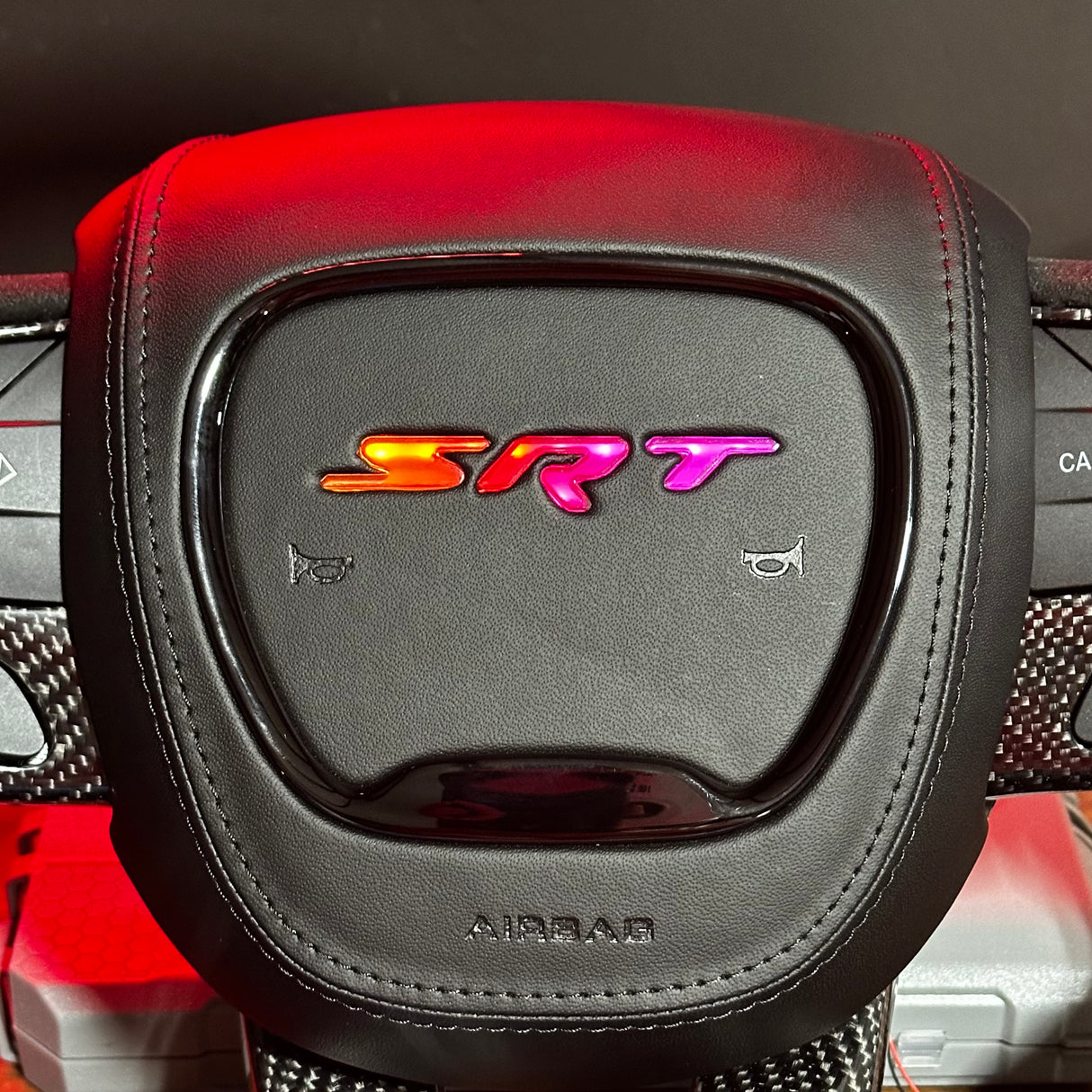 Dodge 392 RGB LED Custom Airbag Cover - AutoLEDTech.com