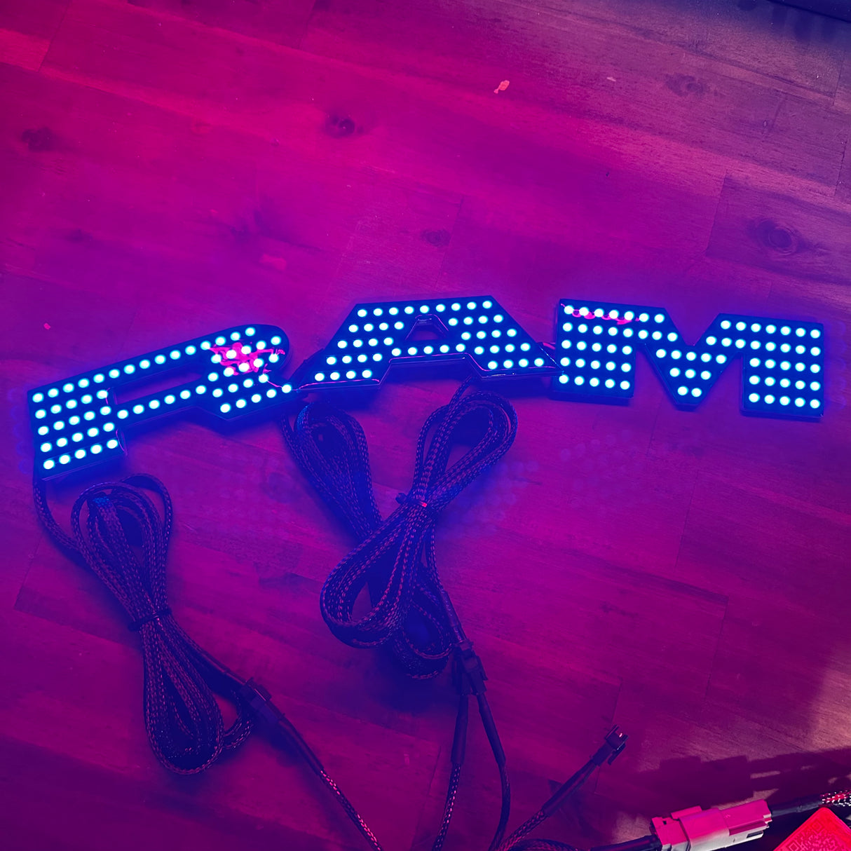 2019-2024 RAM RGBW Flow series LED Illuminated Badge Emblem Logo