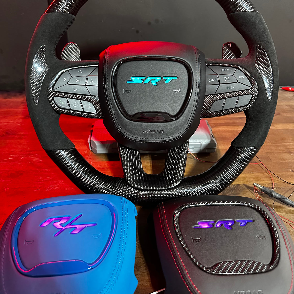 Dodge RT RGB LED Custom Airbag Cover