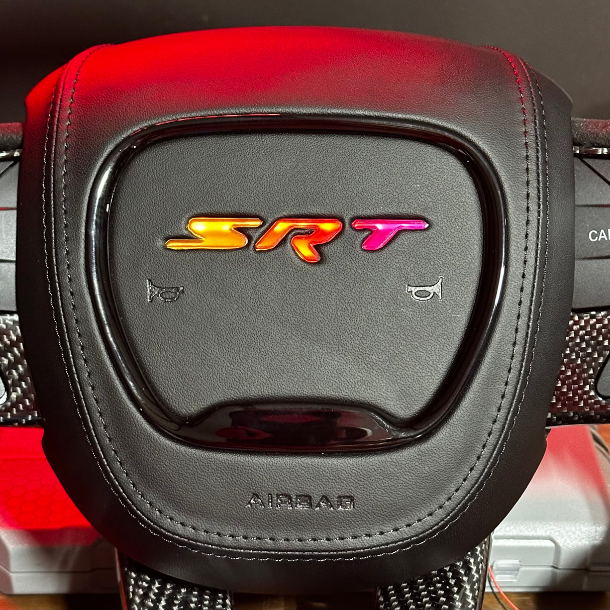 Dodge SRT RGB LED Custom Airbag Cover