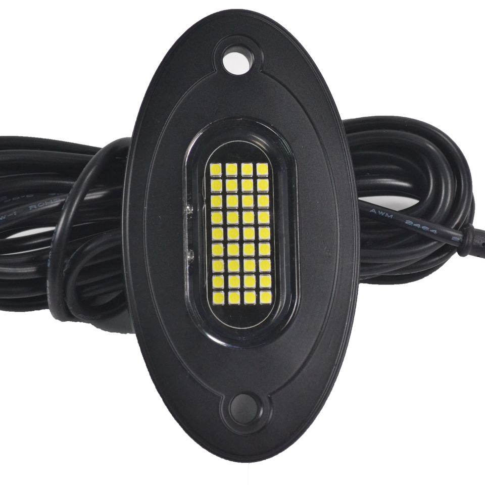 Hyper Pro Series 36W Pure White LED Rock Lights Pod Kit (3100 Lm)