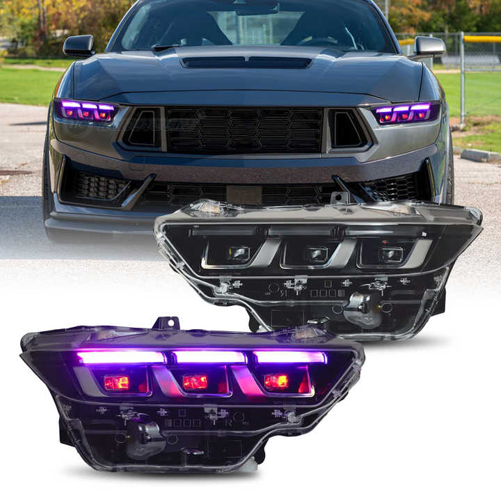 2024-2026+ Ford Mustang S650 RGB Flow Series LED DRL Headlights
