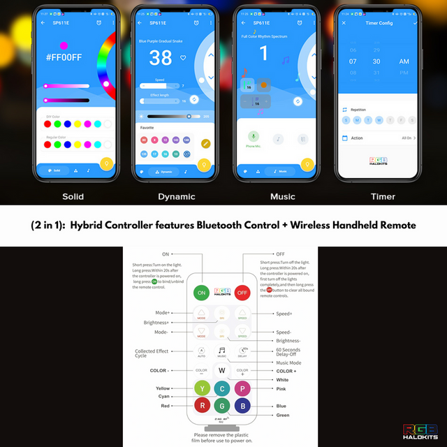 2019-2024 RAM RGBW Flow series LED Illuminated Badge Emblem Logo