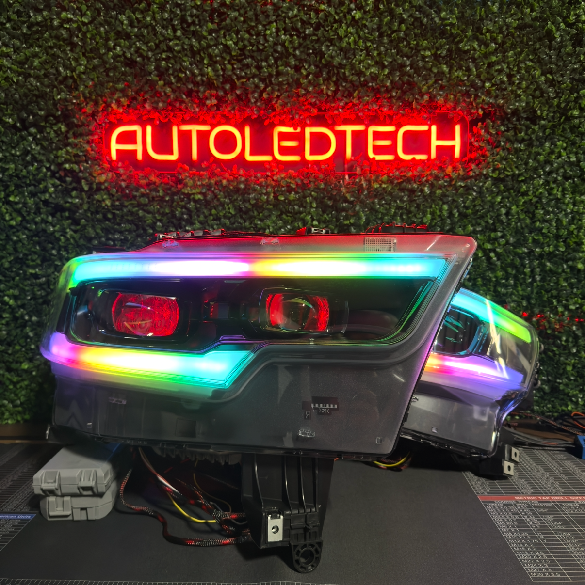 2019-2024 Ram TRX 1500 RGBW Flow Series LED DRL Headlights