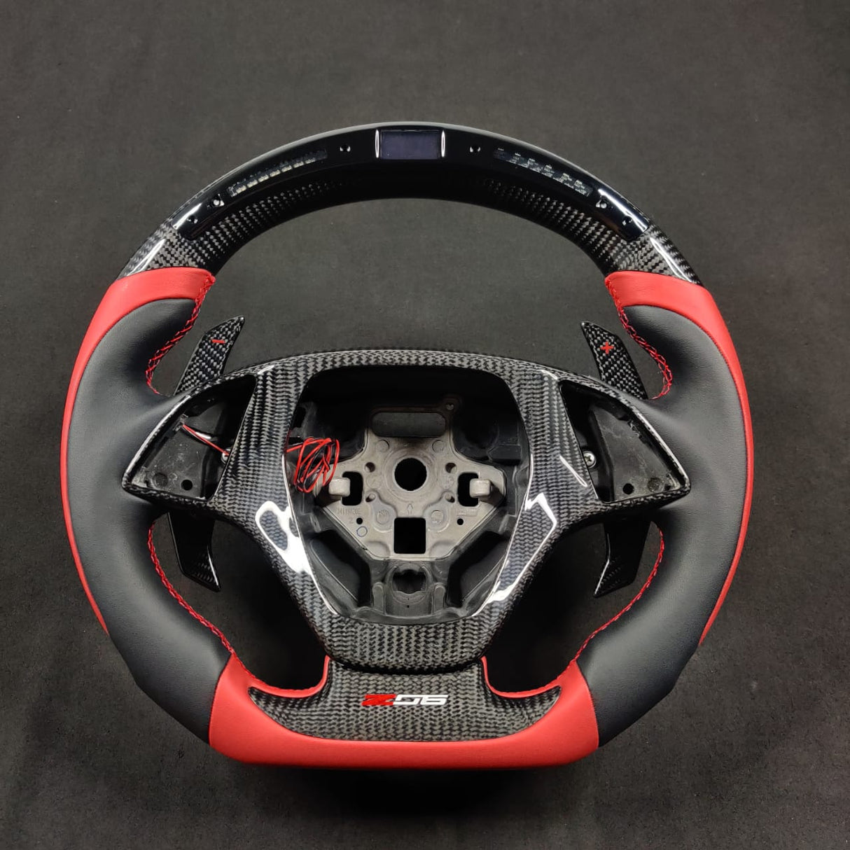 2020-2026+ Chevrolet C8 Corvette Custom Carbon Fiber Steering Wheel - AutoLEDTech.com