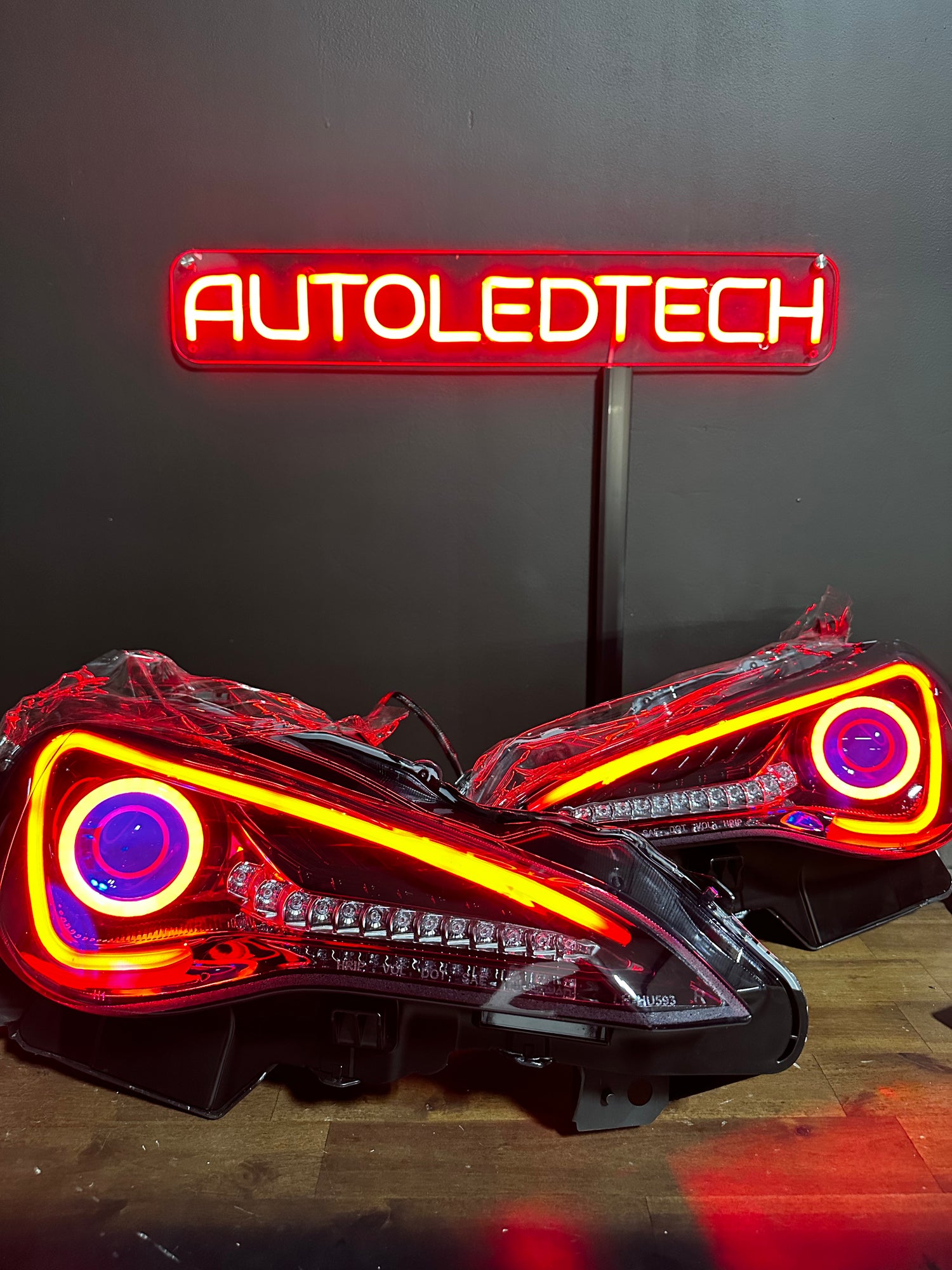 2012-2017 Scion FR-S RGBW Flow Series LED Halo DRL Headlights