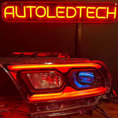 2021-2024 Dodge Durango RGBW Flow Series LED DRL Prebuilt Headlights