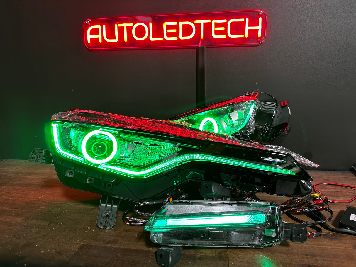 2019-2024 Chevrolet Camaro RGBW LED DRL Headlights & Fog Lights