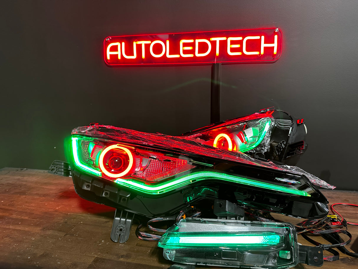 2019-2024 Chevrolet Camaro RGBW LED DRL Headlights & Fog Lights