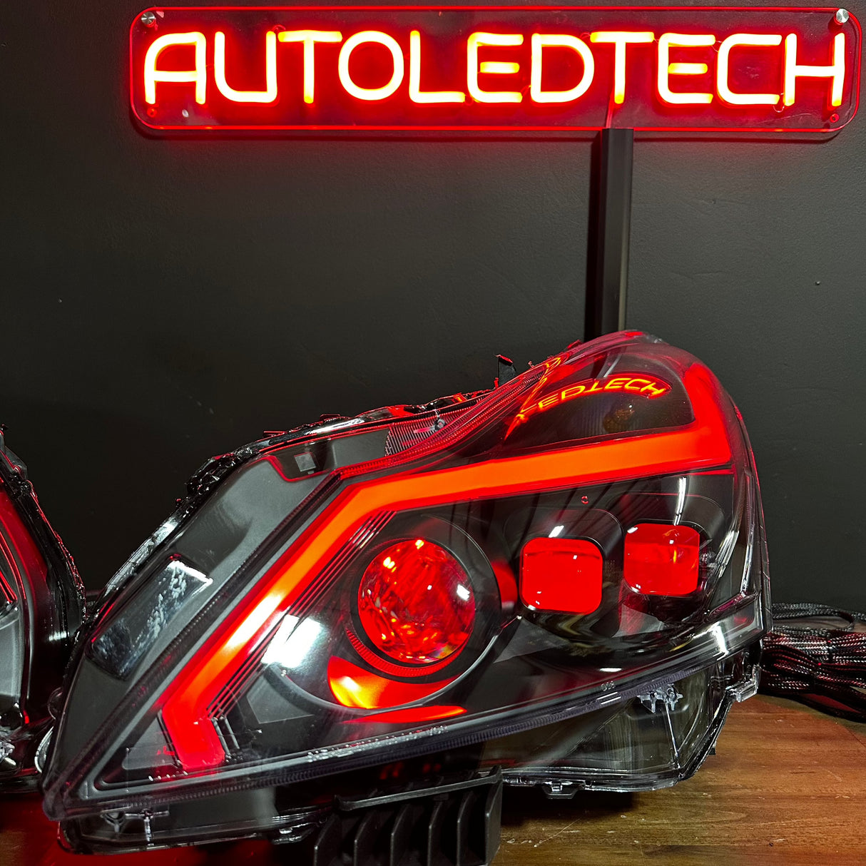 2010-2015 Infiniti G37/G25/Q60 RGB Flow Series LED DRL Headlights