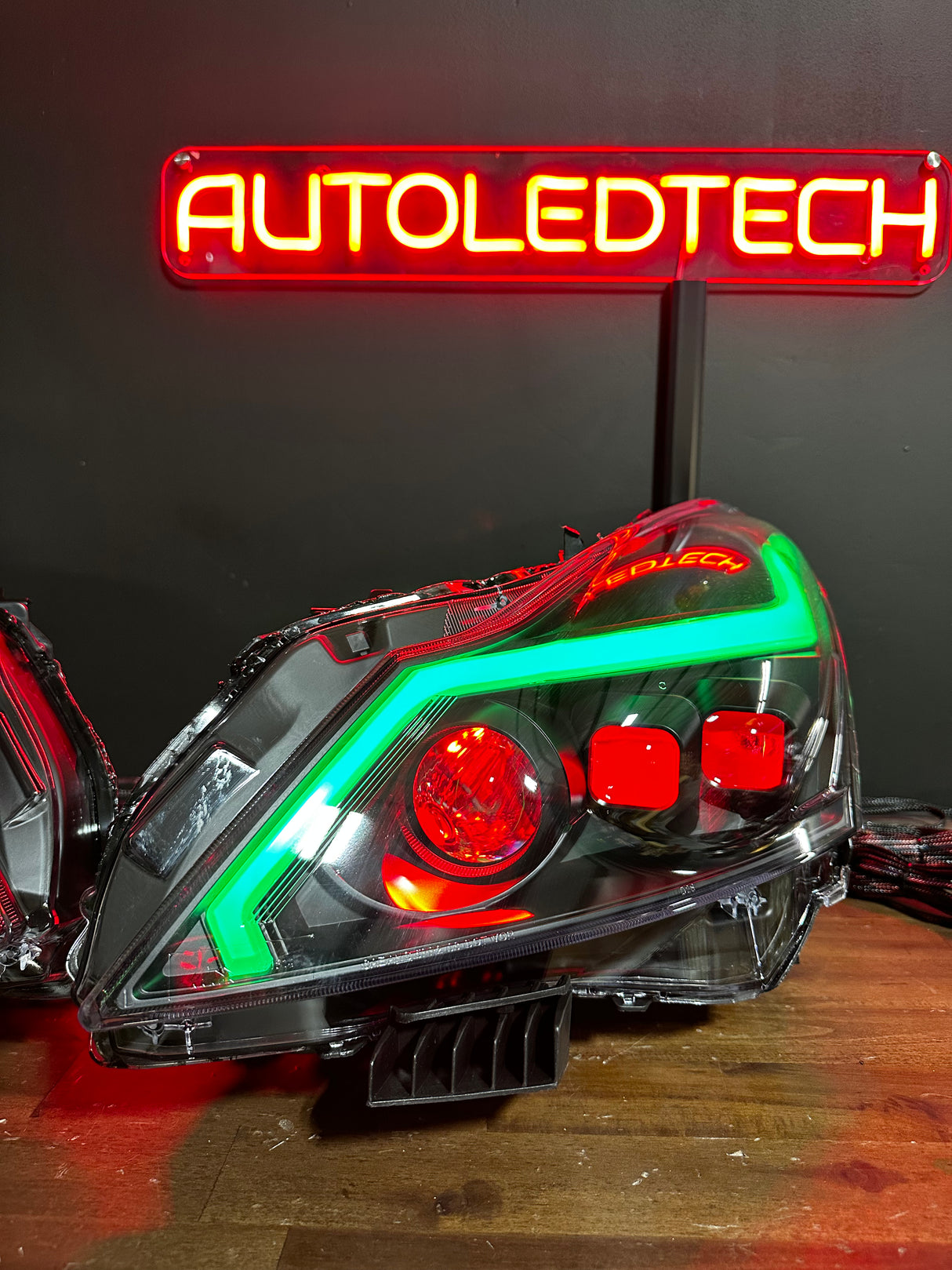 2010-2015 Infiniti G37/G25/Q60 RGB Flow Series LED DRL Headlights