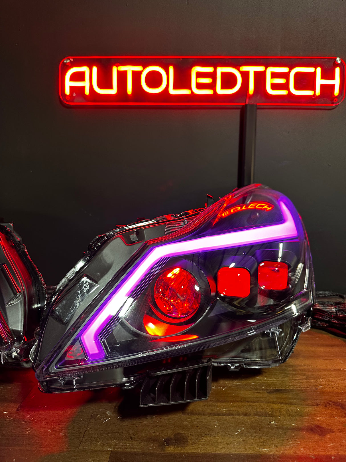 2010-2015 Infiniti G37/G25/Q60 RGB Flow Series LED DRL Headlights