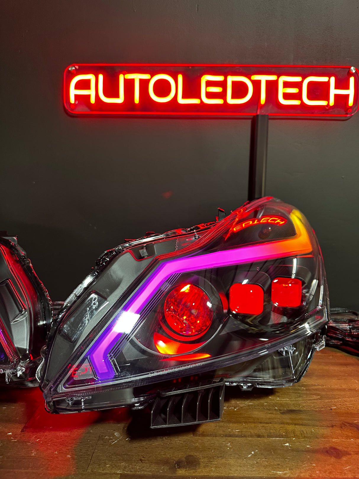 2010-2015 Infiniti G37/G25/Q60 RGB Flow Series LED DRL Headlights