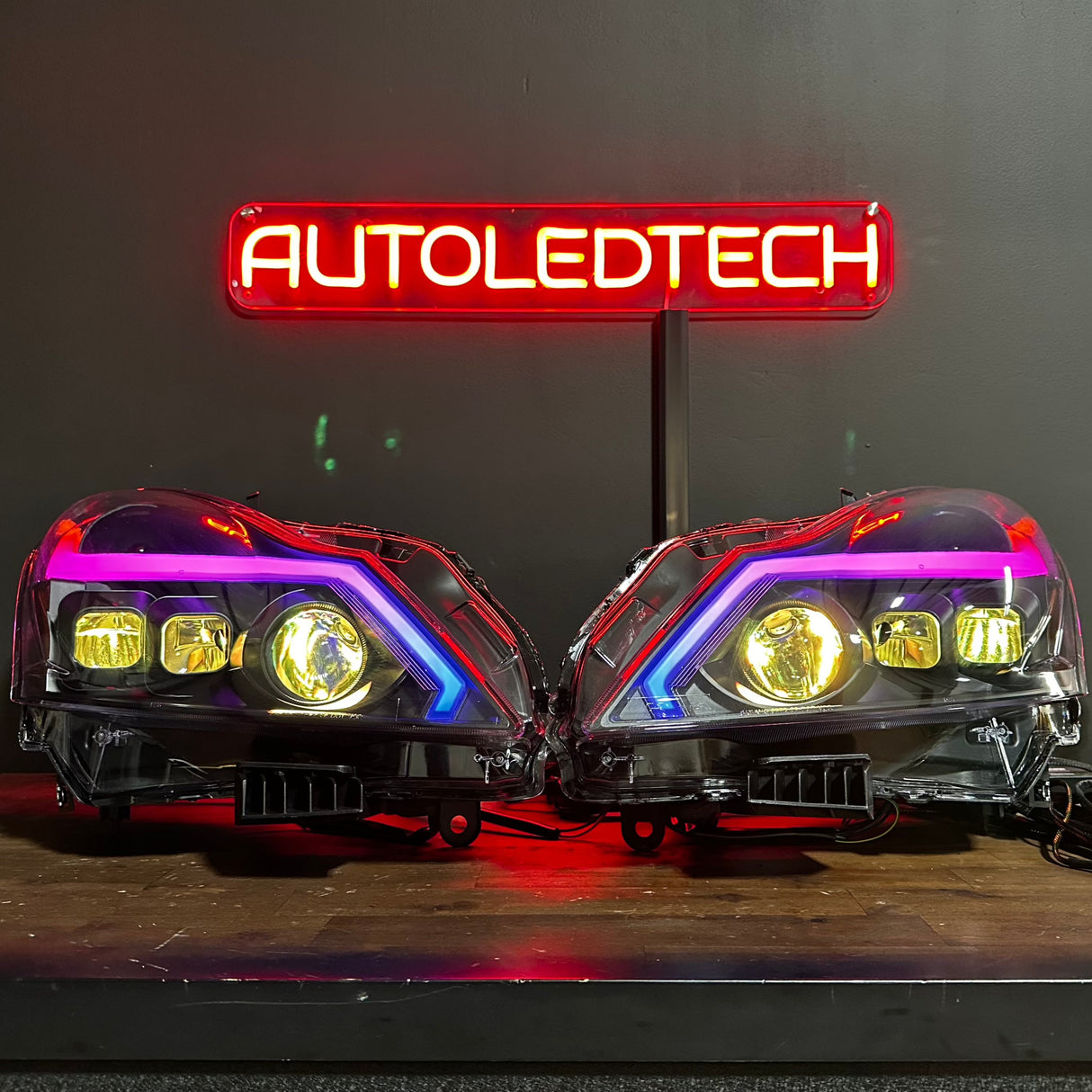 2010-2015 Infiniti G37/G25/Q60 RGB Flow Series LED DRL Headlights