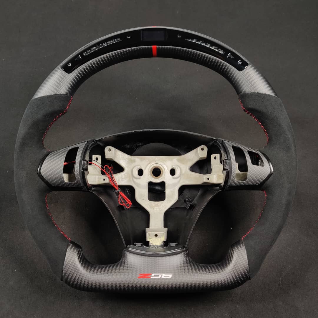 2006-2013 C6 Corvette Custom Carbon Fiber Steering Wheel - AutoLEDTech.com