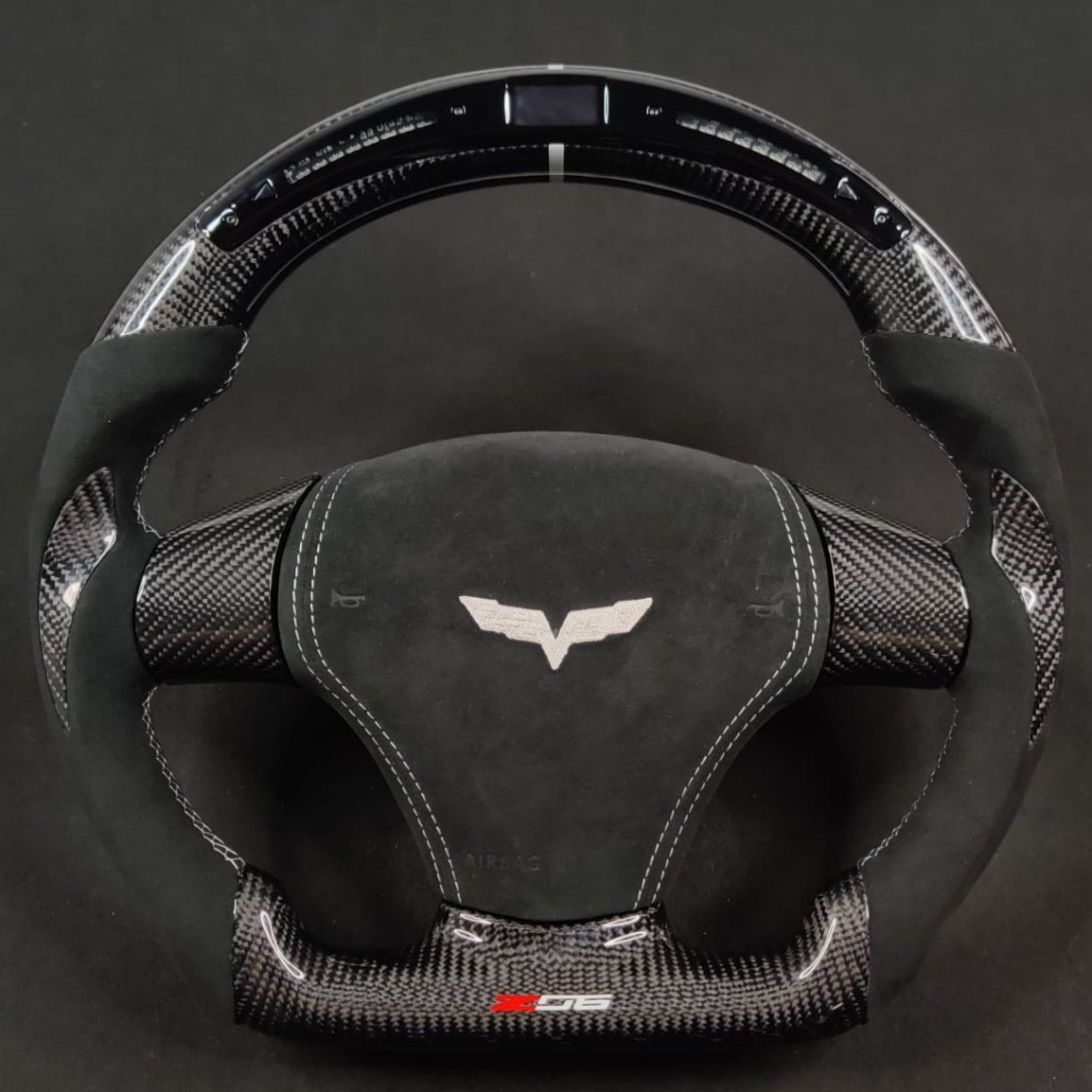 2006-2013 C6 Corvette Custom Carbon Fiber Steering Wheel - AutoLEDTech.com