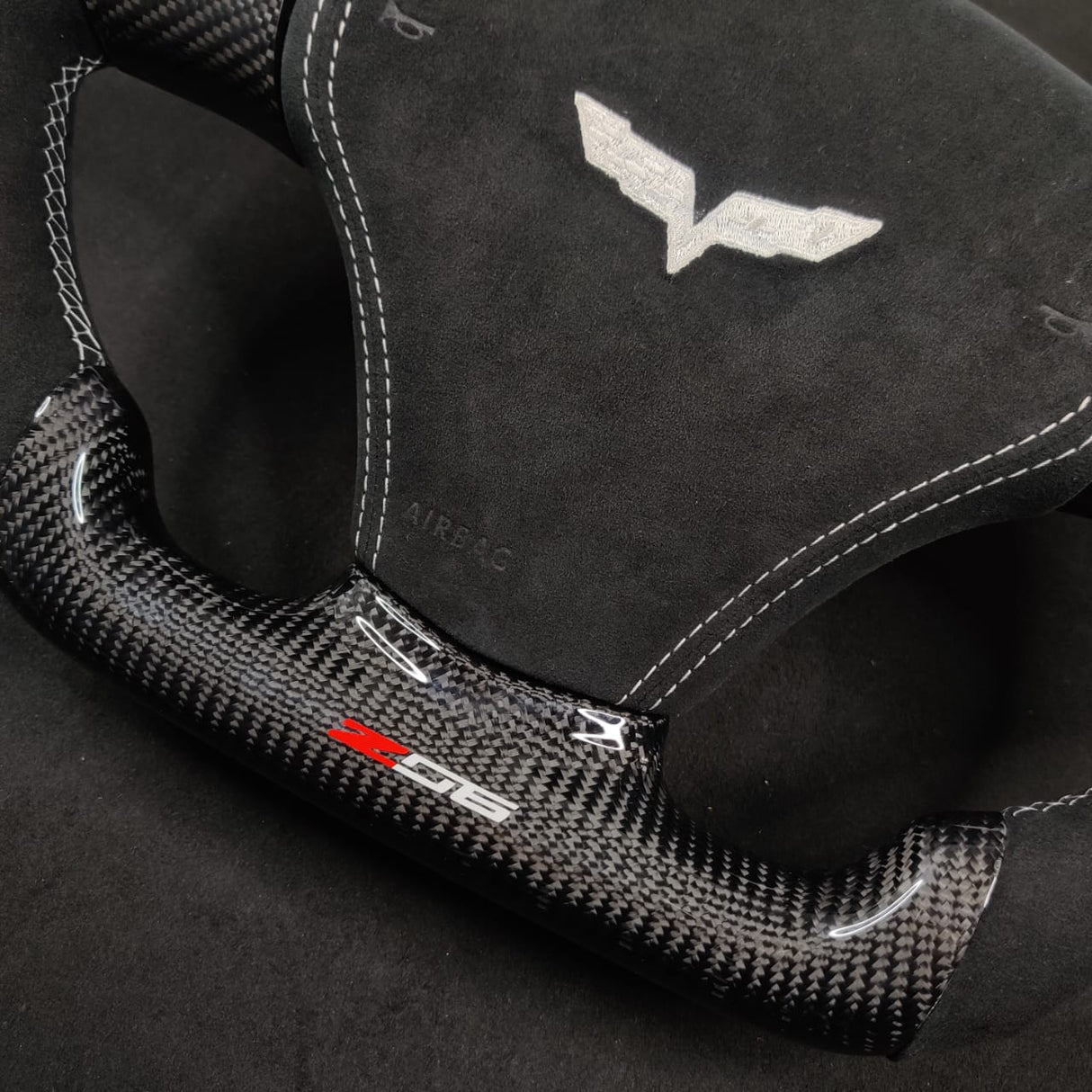 2006-2013 C6 Corvette Custom Carbon Fiber Steering Wheel - AutoLEDTech.com