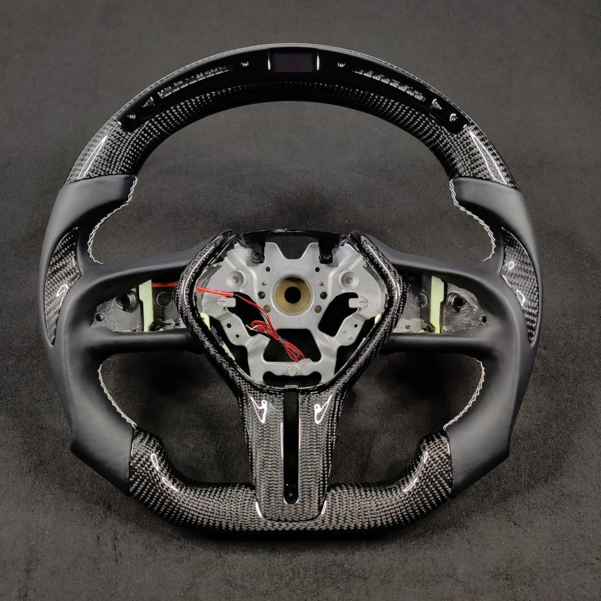2007-2015 Infiniti G37 G35 Custom Carbon Fiber Steering Wheel - AutoLEDTech.com