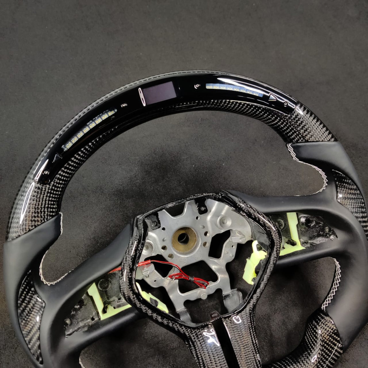 2007-2015 Infiniti G37 G35 Custom Carbon Fiber Steering Wheel - AutoLEDTech.com