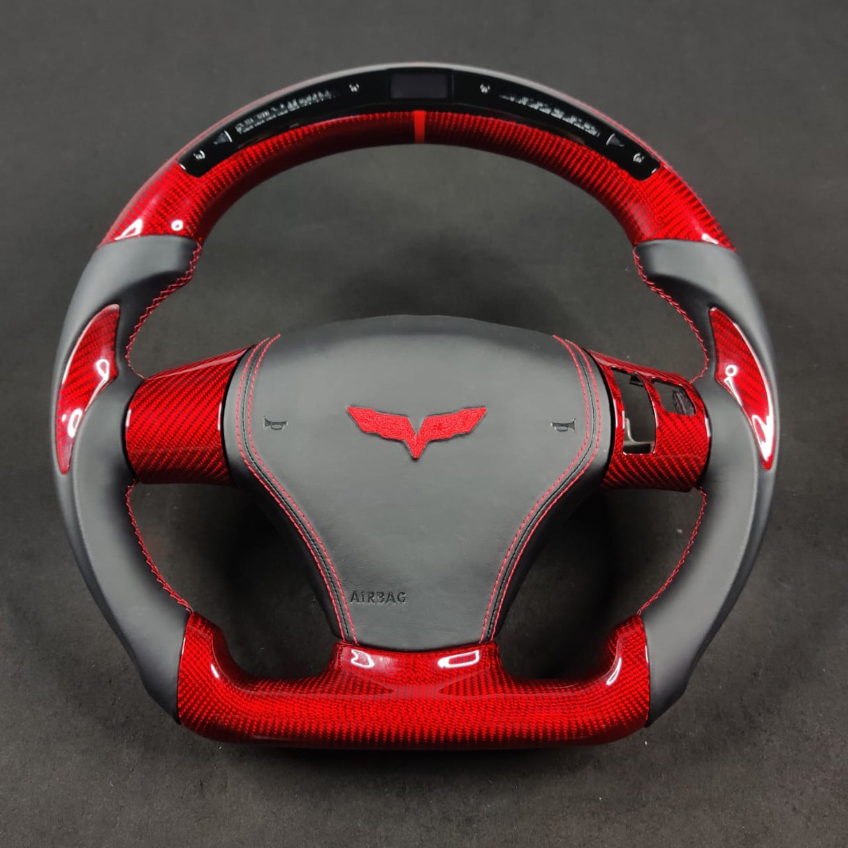 2006-2013 C6 Corvette Custom Carbon Fiber Steering Wheel - AutoLEDTech.com