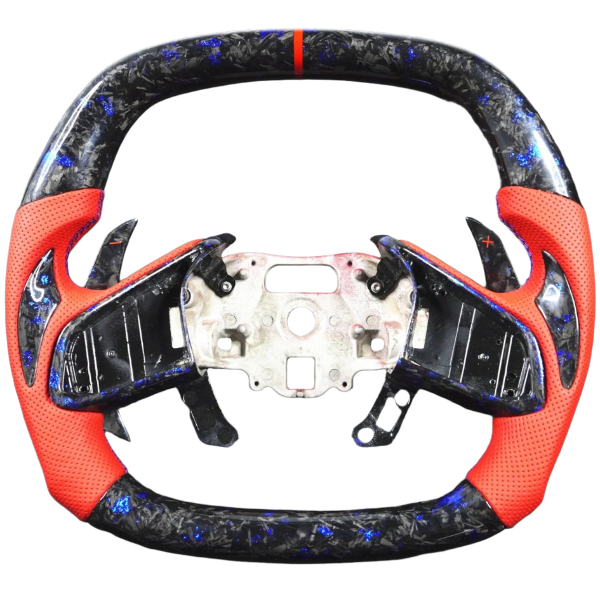 2020-2026+ Chevrolet C8 Corvette Custom Carbon Fiber Steering Wheel - AutoLEDTech.com