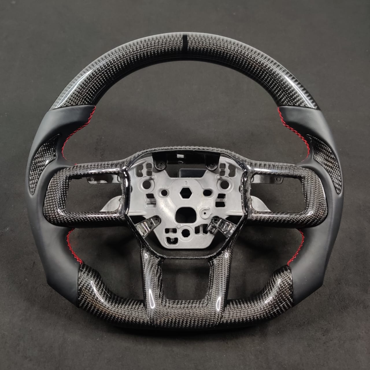 2024+ Ford Mustang S650 Carbon Fiber LED Steering Wheel