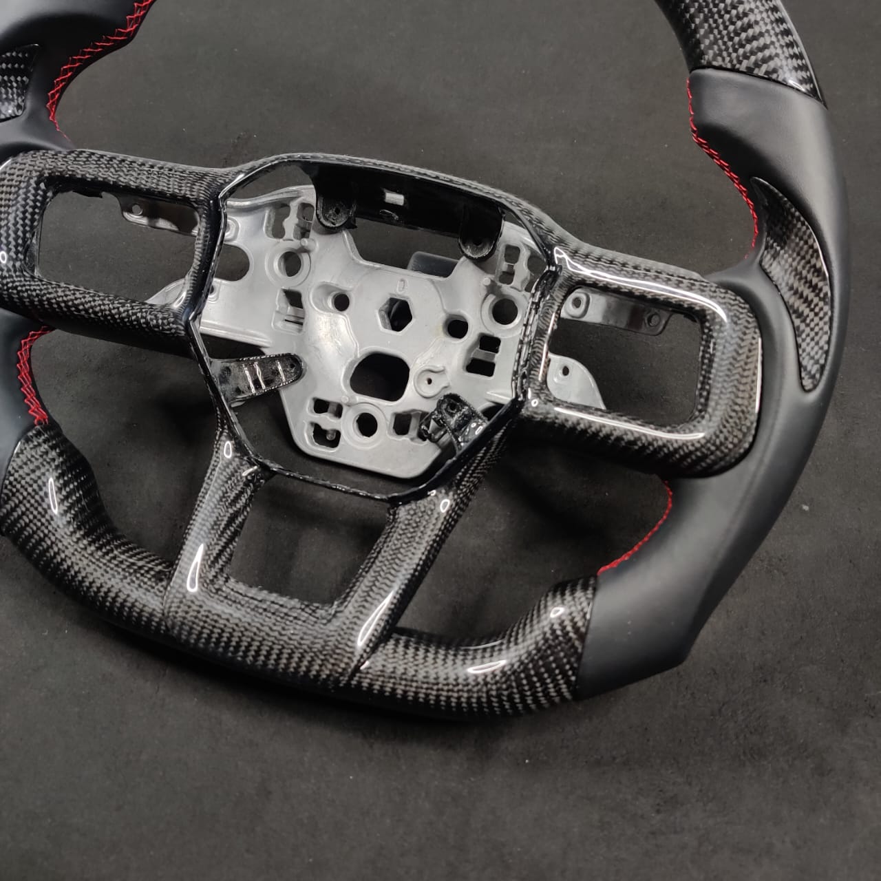 2024+ Ford Mustang S650 Carbon Fiber LED Steering Wheel