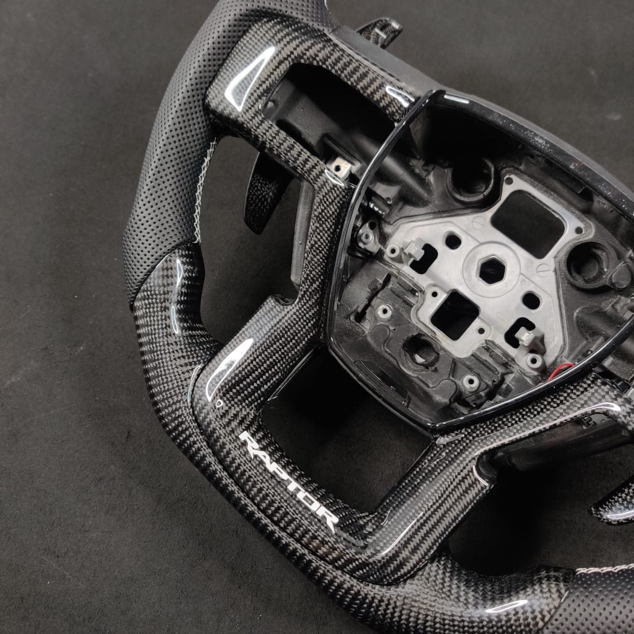 2017-2022 Ford Super Duty F250 Custom Carbon Fiber Heated Steering Wheel w/ LED Display