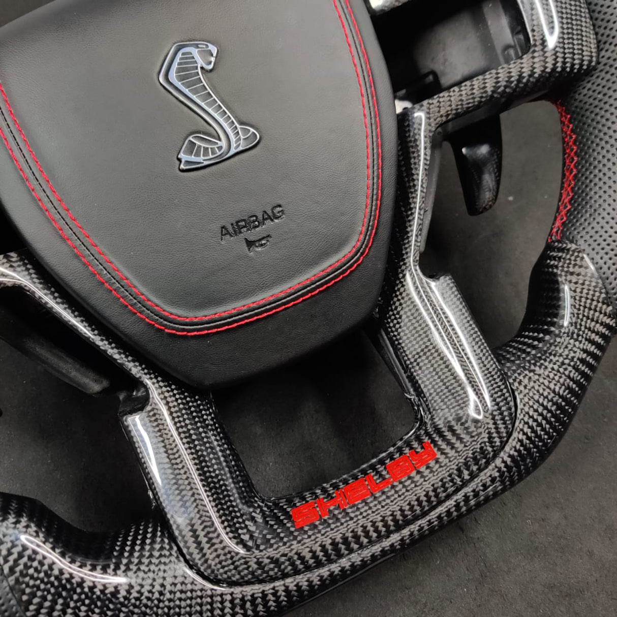 2009-2014 Ford Raptor & F150 Custom Carbon Fiber Steering Wheel w/ LED Display - AutoLEDTech.com