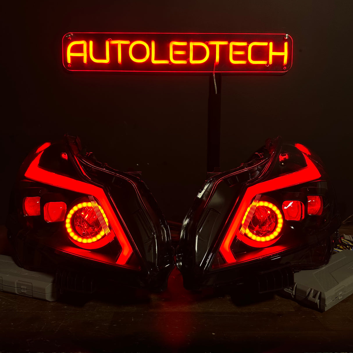 2010-2015 Infiniti G37/G25/Q60 RGB Flow Series LED DRL Headlights