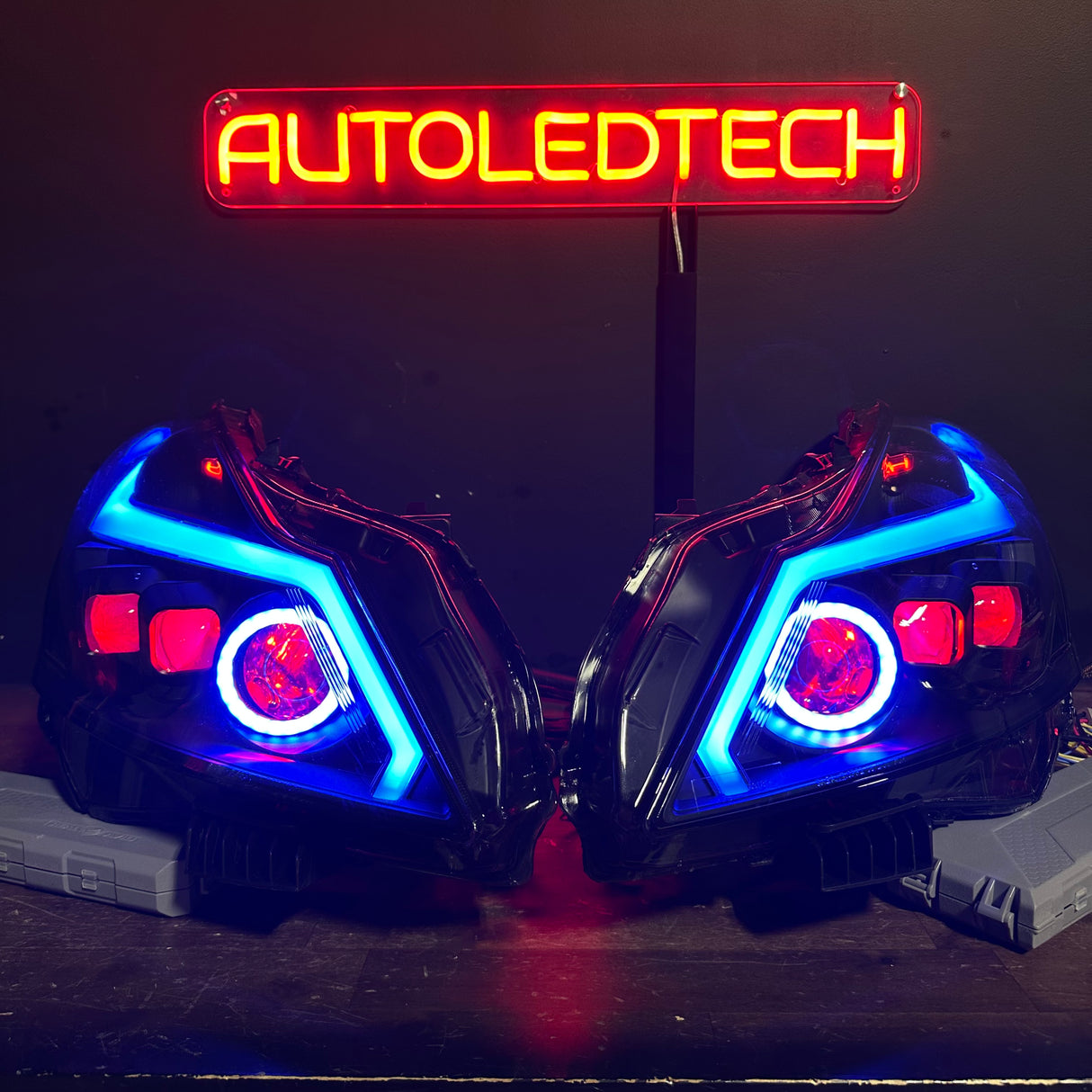 2010-2015 Infiniti G37/G25/Q60 RGB Flow Series LED DRL Headlights