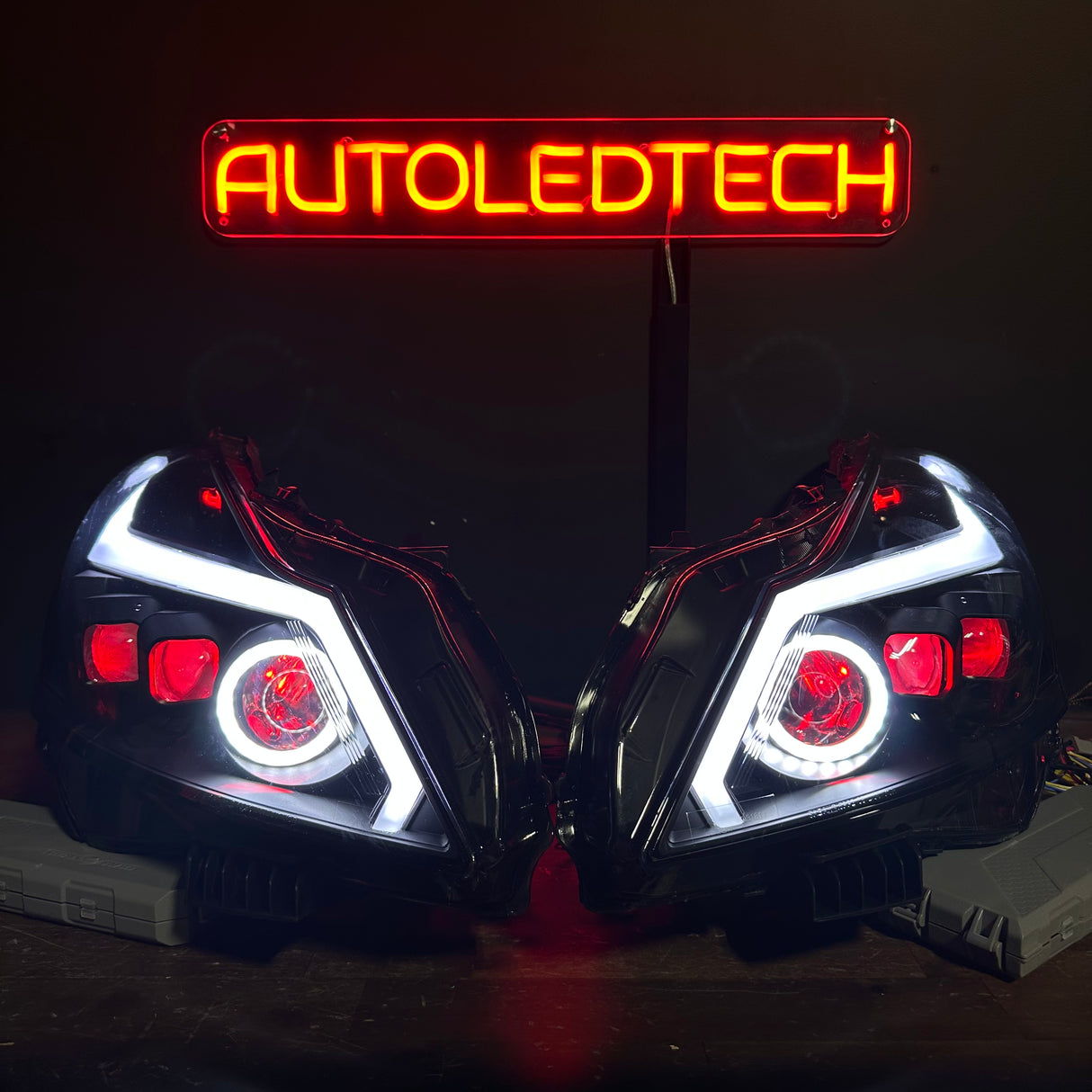 2010-2015 Infiniti G37/G25/Q60 RGB Flow Series LED DRL Headlights