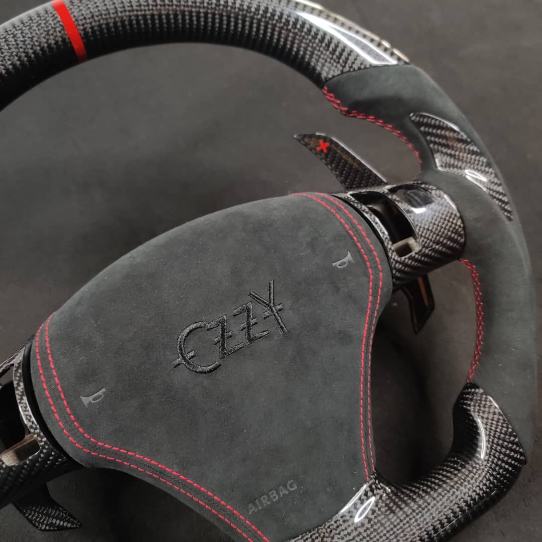 2006-2013 C6 Corvette Custom Carbon Fiber Steering Wheel - AutoLEDTech.com