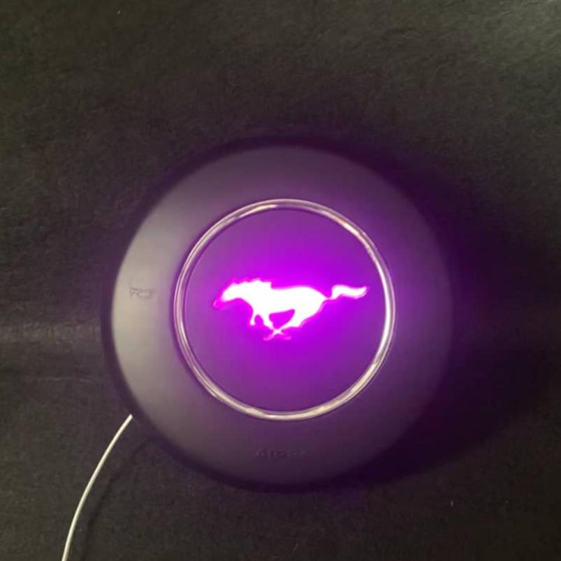 2015-2023 Ford Mustang RGB LED Custom Airbag Cover - AutoLEDTech.com
