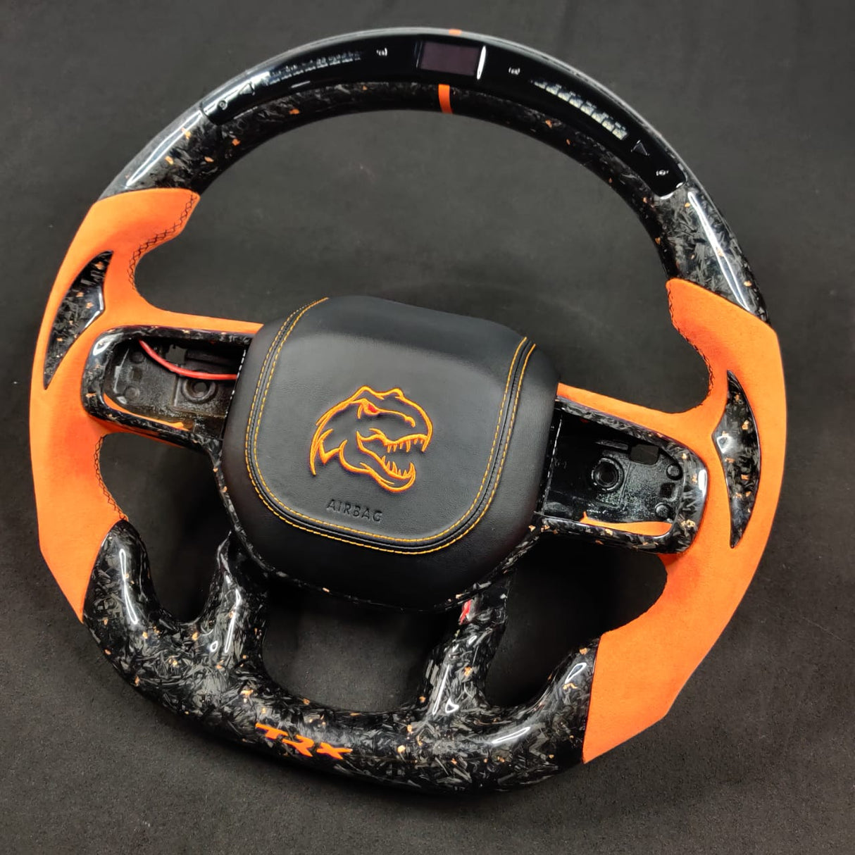 2021-2026+ Ram TRX 1500 Custom Carbon Fiber Steering Wheel - AutoLEDTech.com