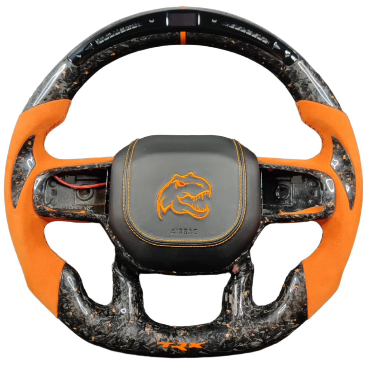 2021-2026+ Ram TRX 1500 Custom Carbon Fiber Steering Wheel - AutoLEDTech.com
